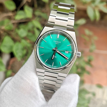 Load image into Gallery viewer, Tissot PRX Green Dial Silver Steel Strap Watch for Women - T137.210.11.081.00