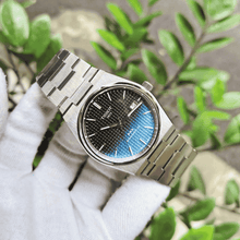 Load image into Gallery viewer, Tissot Powermatic 80 Automatic Gradient Blue Dial Silver Steel Strap Watch for Men - T137.407.11.051.01