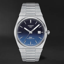 Load image into Gallery viewer, Tissot Powermatic 80 Automatic Gradient Blue Dial Silver Steel Strap Watch for Men - T137.407.11.051.01