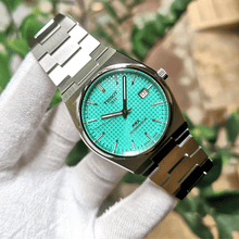 Load image into Gallery viewer, Tissot PRX Powermatic 80 Automatic Mint Green Dial Silver Steel Strap Watch for Men - T137.407.11.091.01