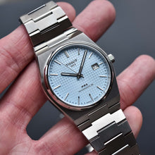 Load image into Gallery viewer, Tissot PRX Powermatic 80 Ice Blue Tiffany Dial Silver Steel Strap Watch for Men - T137.407.11.351.00