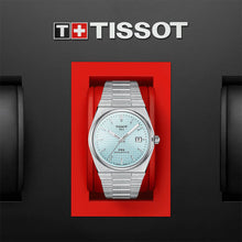 Load image into Gallery viewer, Tissot PRX Powermatic 80 Ice Blue Tiffany Dial Silver Steel Strap Watch for Men - T137.407.11.351.00