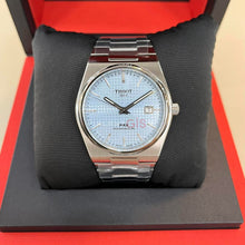 Load image into Gallery viewer, Tissot PRX Powermatic 80 Ice Blue Tiffany Dial Silver Steel Strap Watch for Men - T137.407.11.351.00