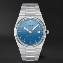 Load image into Gallery viewer, Tissot PRX Powermatic 80 Gradient Blue Dial Silver Steel Strap Watch for Men - T137.407.11.351.01