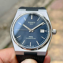 Load image into Gallery viewer, Tissot PRX Powermatic 80 Blue Dial Black Rubber Strap Watch for Men - T137.407.17.041.00