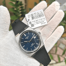 Load image into Gallery viewer, Tissot PRX Powermatic 80 Blue Dial Black Rubber Strap Watch for Men - T137.407.17.041.00