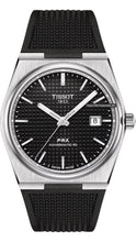 Load image into Gallery viewer, Tissot PRX Powermatic 80 Black Dial Black Rubber Strap Watch for Men - T137.407.17.051.00