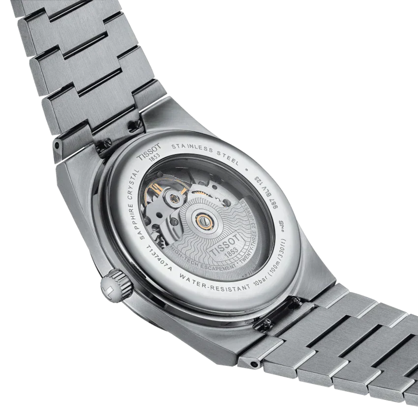 Tissot PRX Powermatic 80 Silver Dial Silver Steel Strap Watch For Men - T1374072203100