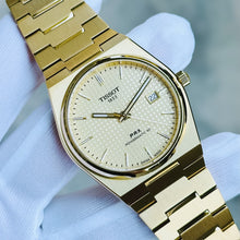 Load image into Gallery viewer, Tissot PRX Powermatic 80 Gold Dial Gold Steel Strap Watch for Men - T137.407.33.021.00