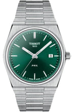 Load image into Gallery viewer, Tissot PRX Green Dial Silver Steel Strap Watch For Men - T137.410.11.091.00