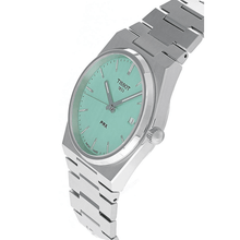 Load image into Gallery viewer, Tissot PRX Quartz Light Green Dial Silver Steel Strap Watch for Men - T137.410.11.091.01