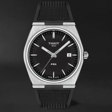 Load image into Gallery viewer, Tissot PRX Black Dial Black Rubber Strap Watch For Men - T137.410.17.051.00