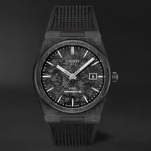 Load image into Gallery viewer, Tissot PRX Powermatic 80 Carbon Black Dial Black Rubber Strap Watch for Men - T137.907.97.201.00
