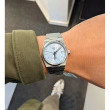 Load image into Gallery viewer, Tissot PRX Powermatic 80 Ice Blue Dial Silver Steel Strap Watch for Men - T137.207.11.351.00
