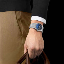 Load image into Gallery viewer, Tissot Powermatic 80 Automatic Gradient Blue Dial Silver Steel Strap Watch for Men - T137.407.11.051.01