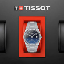 Load image into Gallery viewer, Tissot Powermatic 80 Automatic Gradient Blue Dial Silver Steel Strap Watch for Men - T137.407.11.051.01