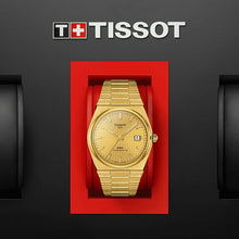 Load image into Gallery viewer, Tissot PRX Powermatic 80 Gold Dial Gold Steel Strap Watch for Men - T137.407.33.021.00
