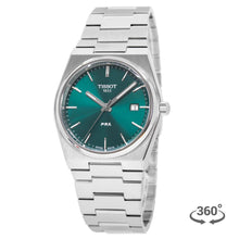 Load image into Gallery viewer, Tissot PRX Green Dial Silver Steel Strap Watch For Men - T137.410.11.091.00