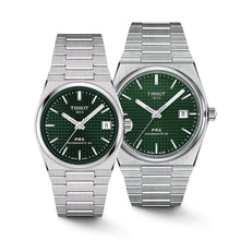 Load image into Gallery viewer, Tissot PRX Powermatic 80 Green Dial Silver Steel Strap Watch for Men - T137.207.11.091.00