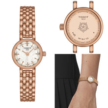 Load image into Gallery viewer, Tissot Lovely Mother of Pearl Dial Rose Gold Steel Strap Watch for Women - T140.009.33.111.00