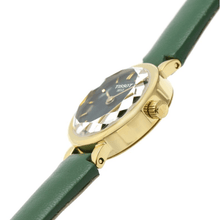 Load image into Gallery viewer, Tissot Lovely Round Green Mother of Pearl Dial Green Leather Strap Watch for Women - T140.009.36.091.00