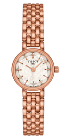 Tissot Lovely Mother of Pearl Dial Rose Gold Steel Strap Watch for Women - T140.009.33.111.00