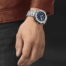 Load image into Gallery viewer, Tissot T Race Chronograph Blue Dial Silver Steel Strap Watch For Men - T141.417.11.041.00