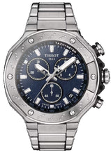 Load image into Gallery viewer, Tissot T Race Chronograph Blue Dial Silver Steel Strap Watch For Men - T141.417.11.041.00