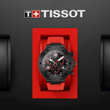 Load image into Gallery viewer, Tissot T Race Chronograph Black Dial Red Rubber Strap Watch For Men - T141.417.37.057.01