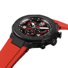 Load image into Gallery viewer, Tissot T Race Chronograph Black Dial Red Rubber Strap Watch For Men - T141.417.37.057.01