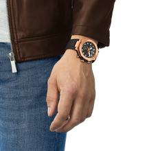 Load image into Gallery viewer, Tissot T Race Chronograph Black Dial Black Rubber Strap Watch For Men - T141.417.37.051.00