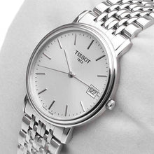 Load image into Gallery viewer, Tissot T Classic Desire Silver Dial Silver Mesh Bracelet Watch for Men - T52.1.481.31