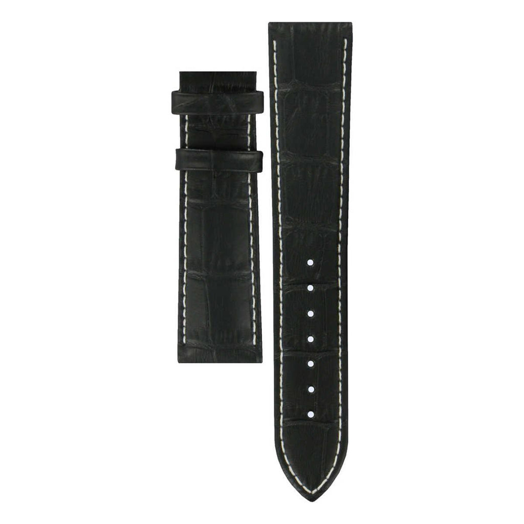 Tissot Tradition Chronograph Black Dial Black Leather Strap Watch For Men - T0636171605700