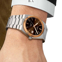 Load image into Gallery viewer, Tissot PRX Powermatic 80 Automatic 18K Gold Blue Dial Silver Steel Strap Watch for Men - T931.407.41.041.00