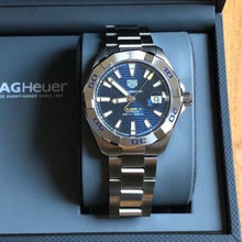 Load image into Gallery viewer, Tag Heuer Aquaracer Automatic Blue Dial Silver Steel Strap Watch for Men - WBD2112.BA0928