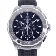 Load image into Gallery viewer, Tag Heuer Aquaracer Chronograph Black Dial Black Rubber Strap Watch for Men - CAY1110.FT6041
