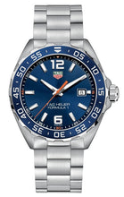 Load image into Gallery viewer, Tag Heuer Formula 1 Quartz Blue Dial Silver Steel Strap Watch for Men - WAZ1010.BA0842