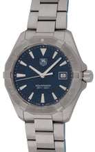 Load image into Gallery viewer, Tag Heuer Aquaracer Quartz Blue Dial Silver Steel Strap Watch for Men - WAY1112.BA0928