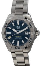 Load image into Gallery viewer, Tag Heuer Aquaracer Automatic Blue Dial Silver Steel Strap Watch for Men - WBD2112.BA0928