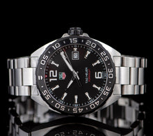 Load image into Gallery viewer, Tag Heuer Formula 1 Quartz Black Dial Silver Steel Strap Watch for Men - WAZ1110.BA0875