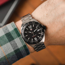 Load image into Gallery viewer, Tag Heuer Formula 1 Quartz Black Dial Silver Steel Strap Watch for Men - WAZ1110.BA0875