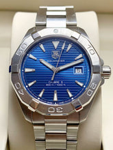 Load image into Gallery viewer, Tag Heuer Aquaracer Automatic Blue Dial Silver Steel Strap Watch for Men - WAY2112.BA0928