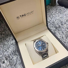 Load image into Gallery viewer, Tag Heuer Aquaracer Automatic Blue Dial Silver Steel Strap Watch for Men - WAY2112.BA0928