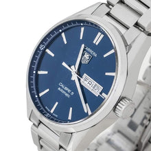 Load image into Gallery viewer, Tag Heuer Carrera Automatic Blue Dial Silver Steel Strap Watch for Men - WAR201E.BA0723