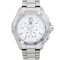 Load image into Gallery viewer, Tag Heuer Aquaracer White Dial Silver Steel Strap Watch for Men - CAY1111.BA0927