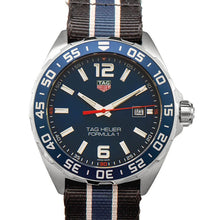 Load image into Gallery viewer, Tag Heuer Formula 1 Quartz Blue Dial Two Tone NATO Strap Watch for Men - WAZ1010.FC8197