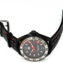 Load image into Gallery viewer, Tag Heuer Formula 1 Senna Special Edition Black Dial Two Tone Rubber Strap Watch for Men - WAZ1014.FT8027