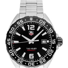 Load image into Gallery viewer, Tag Heuer Formula 1 Quartz Black Dial Silver Steel Strap Watch for Men - WAZ1110.BA0875