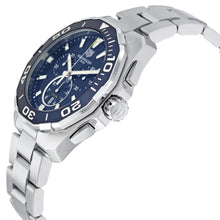 Load image into Gallery viewer, Tag Heuer Aquaracer Blue Dial SIlver Steel Strap Watch for Men - CAY111B.BA0927