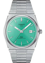 Load image into Gallery viewer, Tissot PRX Powermatic 80 Automatic Mint Green Dial Silver Steel Strap Watch for Men - T137.407.11.091.01